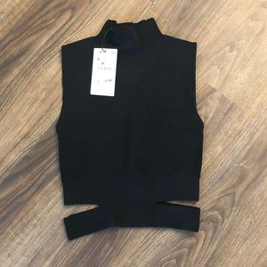 Zara Black Crop top